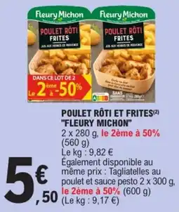 E.Leclerc Fleury Michon Poulet rôti et frites offre