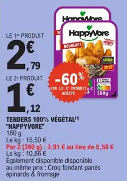 E.Leclerc HappyVore TENDERS 100% VÉGÉTAL offre
