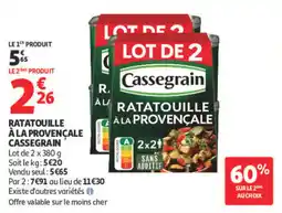Auchan Cassegrain Ratatouille à la Provençale offre