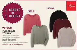 E.Leclerc Tissaia pull adulte offre