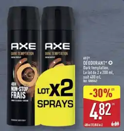 ALDI AXE DÉODORANT offre