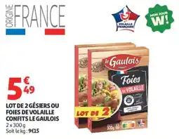 Auchan le Gaulois Foies de Volaille offre