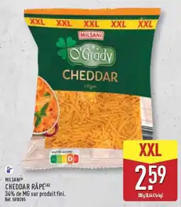 ALDI MILSANI CHEDDAR RÂPÉ offre