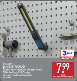 ALDI WORKZONE LAMPE DE TRAVAIL offre