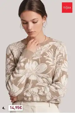 E.Leclerc Tissaia pull floral offre