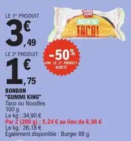 E.Leclerc GUMMI KING Taco ou Noodles offre