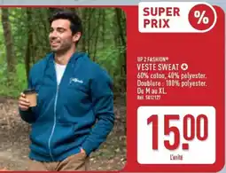 ALDI UP 2 FASHION VESTE SWEAT offre