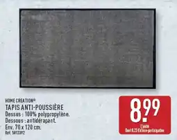 ALDI HOME CREATION TAPIS ANTI-POUSSIÈRE offre