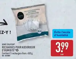 ALDI HOME RECHARGES POUR ABSORBEUR D'HUMIDITÉ offre