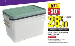 E.Leclerc CURVER BOÎTES EN PLASTIQUE HANDY PLUS offre