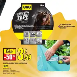 E.Leclerc UHU Grizzly Tape Noir offre
