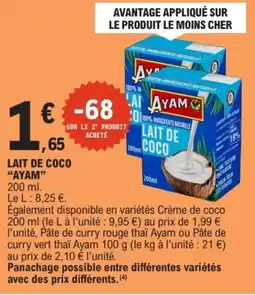 E.Leclerc AYAM Lait de coco offre