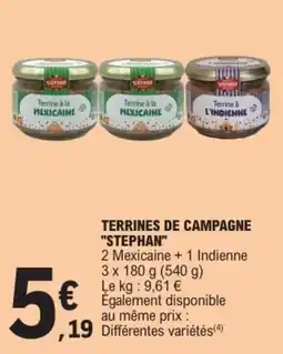 E.Leclerc STEPHAN Terrines de campagne offre