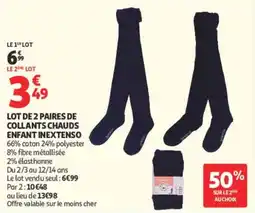 Auchan INEXTENSO Collants chauds offre
