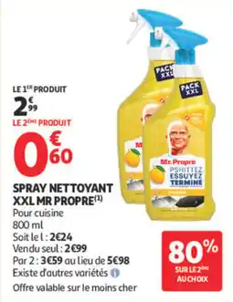 Auchan Mr Propre SPRAY NETTOYANT XXL offre