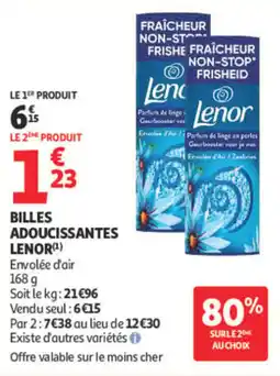Auchan Lenor Billes adoucissantes offre