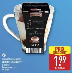 ALDI GOURMET FINEST CUISINE DESSERT TIRAMISU offre