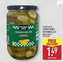 ALDI TRADER JOE'S CORNICHONS EN RONDELLES offre