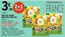 E.Leclerc Sun Noix de Cajou grillées offre