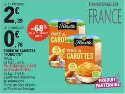E.Leclerc Florette Purée de Carottes offre