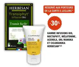 E.Leclerc Parapharmacie HERBESAN Transiphyt InfusionBio offre