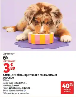 Auchan COOCKOO Gamelle en céramique offre