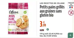 La Vie Claire Céliane Petits pains grillés aux graines offre