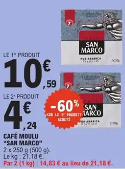 E.Leclerc SAN MARCO CAFÉ MOULU offre