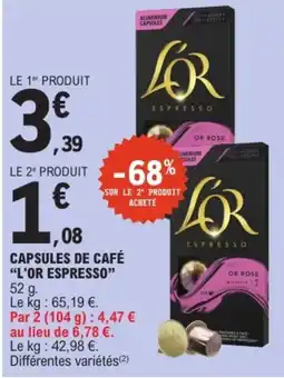 E.Leclerc L'OR ESPRESSO offre