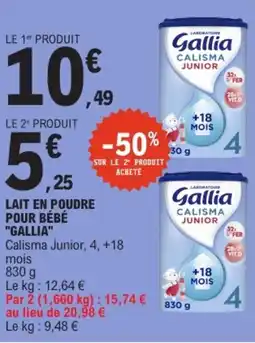 E.Leclerc Gallia Calisma Junior offre
