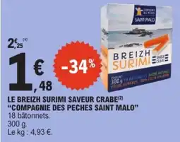 E.Leclerc COMPAGNIE DES PECHE SAVOIR CRABE offre