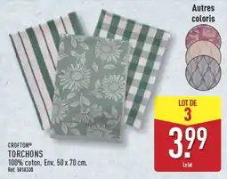 ALDI CROFTON TORCHONS offre