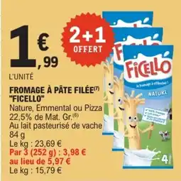 E.Leclerc FICELLO Fromage à pâte filée offre