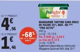 E.Leclerc ProActiv Margarine Tartine Sans Huile offre