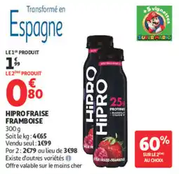 Auchan HiPRO FRAISE FRAMBOISE offre