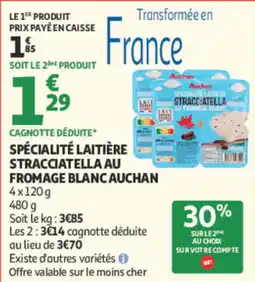 Auchan Auchan Stracciatella au fromage blanc offre