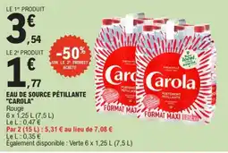 E.Leclerc Carola Eau de source pétillante offre