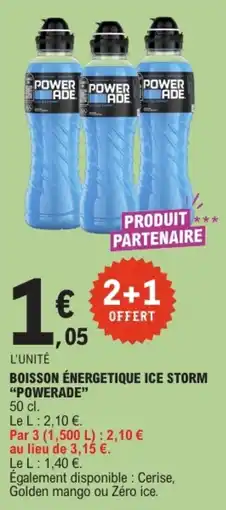 E.Leclerc Powerade Boisson énergétique ice storm offre