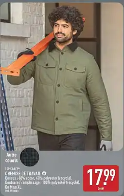 ALDI TOP CRAFT CHEMISE DE TRAVAIL offre