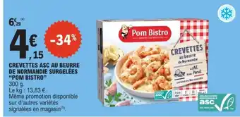 Pom Bistro Crevettes ASC au beurre de Normandie