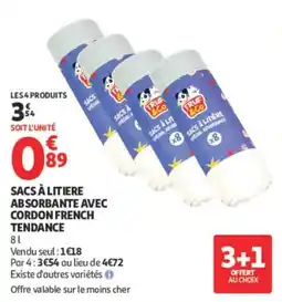 Auchan TRUUF & Co SACS À LITIÈRE offre