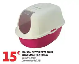 Auchan SMART CAT RIGA MAISON DE TOILETTE POUR CHAT offre