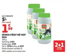 Auchan RIGA Déodolitière Thé Vert offre