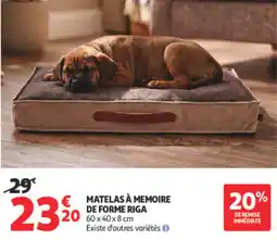 Auchan MATelas À MEMOIRE DE FORME RIGA offre