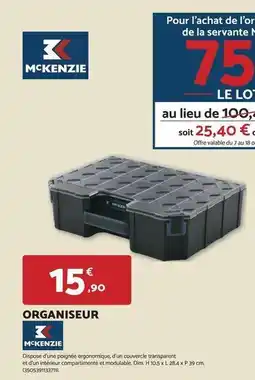 Bricomarché L'or - organiseur offre