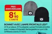 Rural Master Bonnet avec lampe frontale led offre