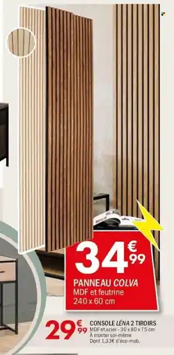 La Foir'Fouille Console lena 2 tiroirs offre