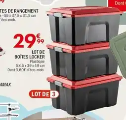 La Foir'Fouille Lot de boîtes locker offre