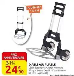Rural Master Diable alu pliable offre
