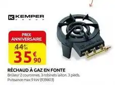 Rural Master Kemper - réchaud à gaz en fonte offre